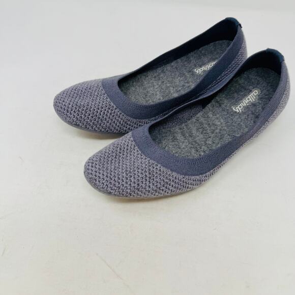 Allbirds Tree Breezers Flats Size 7 Gray Knit Comfort Sustainable Shoes W7 - Picture 1 of 11